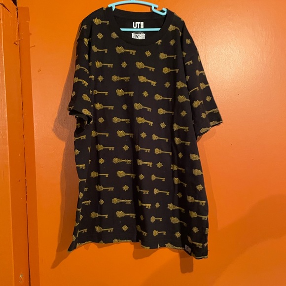 🕹️ Blizzard X Uniqlo Black & Gold Keys Tee Shirt US M🕹️ - Picture 5 of 15